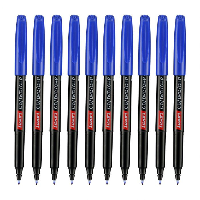 Thumbnail: Luxor CD/DVD/OHP Marker (Multicolor, Pack of 10)
