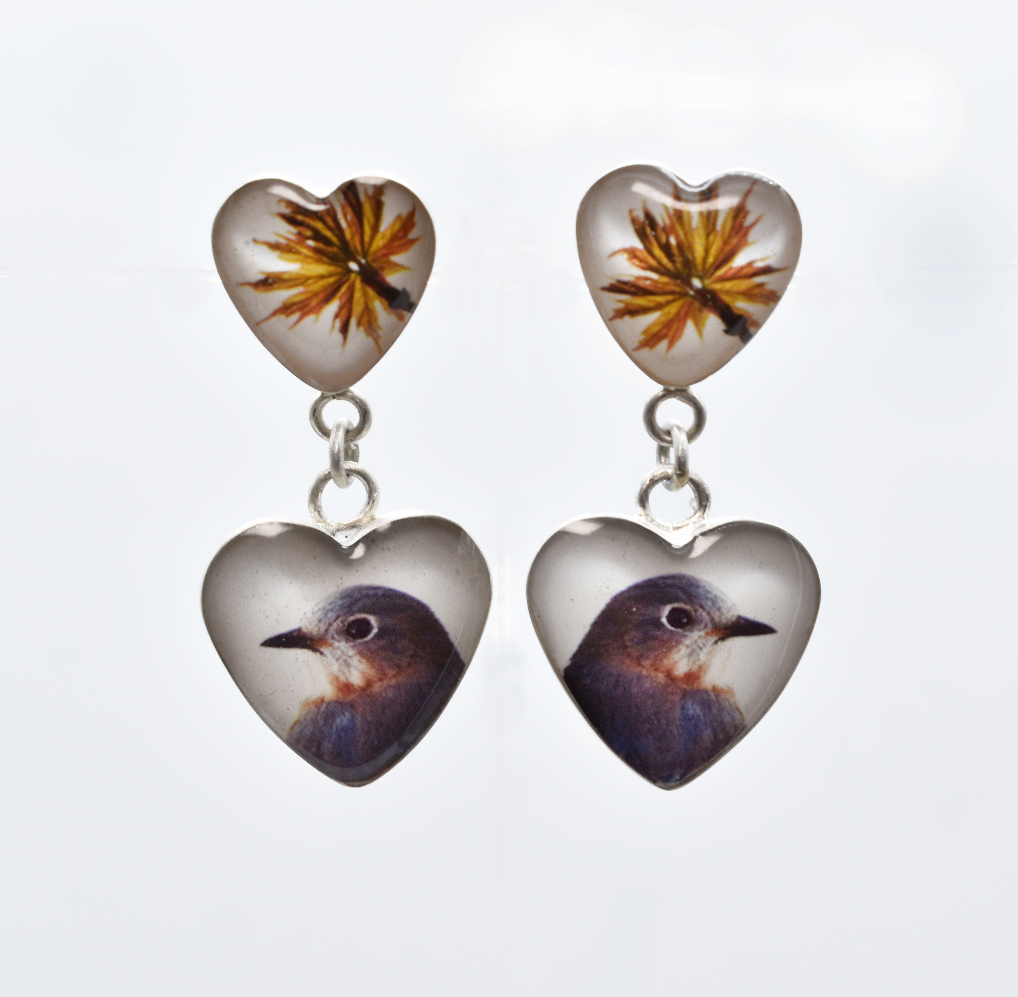 Bluebird & Maple Earrings