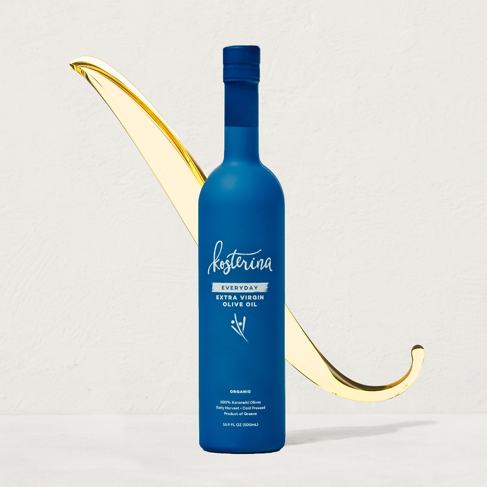 Front of EVOO bottle packahing