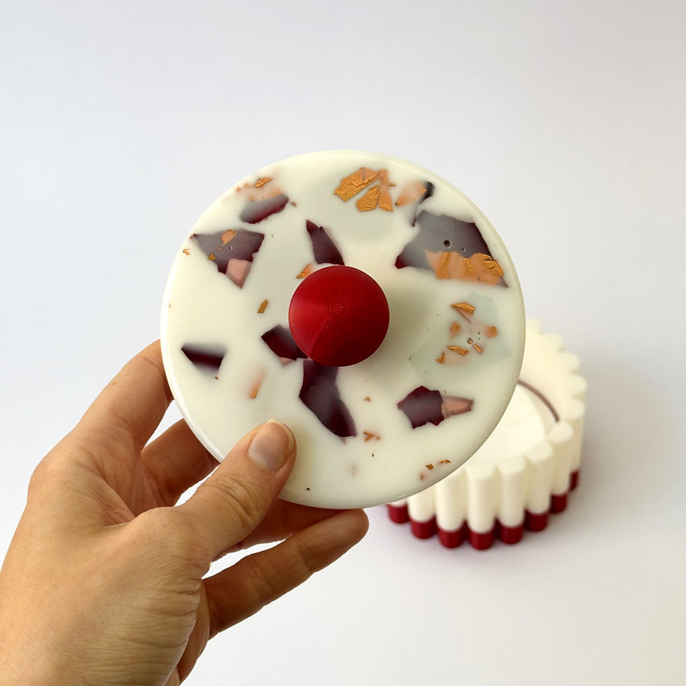 Thumbnail: Ofelia: cofanetto - bianco e bordeaux "marinière" Limited ed.