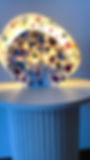 Miniatura: Lampada Paloma - bianca, blu e bordeaux