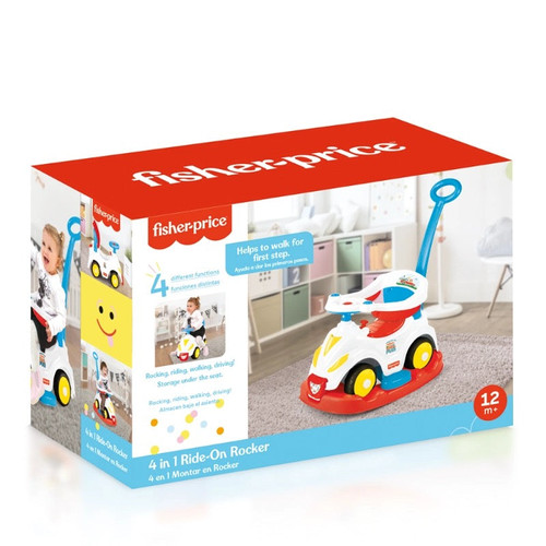 Fisher-Price 4 në 1 Ride-On Rocker – Lodër Ecjeje & Lëkundëse për Bebë