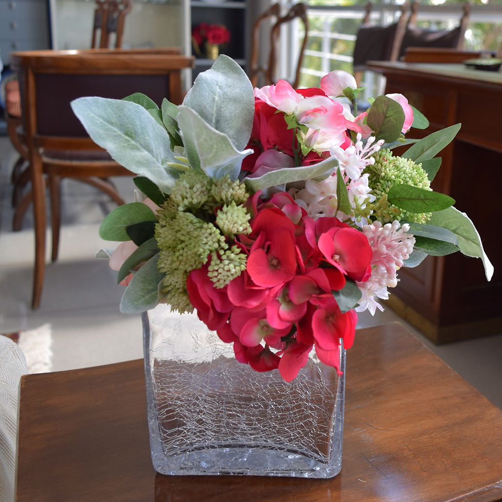 Thumbnail: AS920 Bouquet de Hortensias, Lilas y Peonias | 36 cm