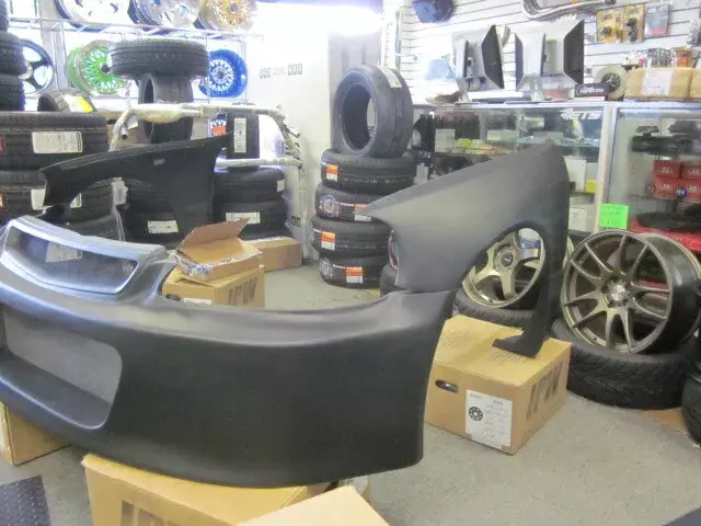 Thumbnail: 99-00 Civic Wide 3 piece Drag Racing Front end Bumper Fenders SFWD OPEN