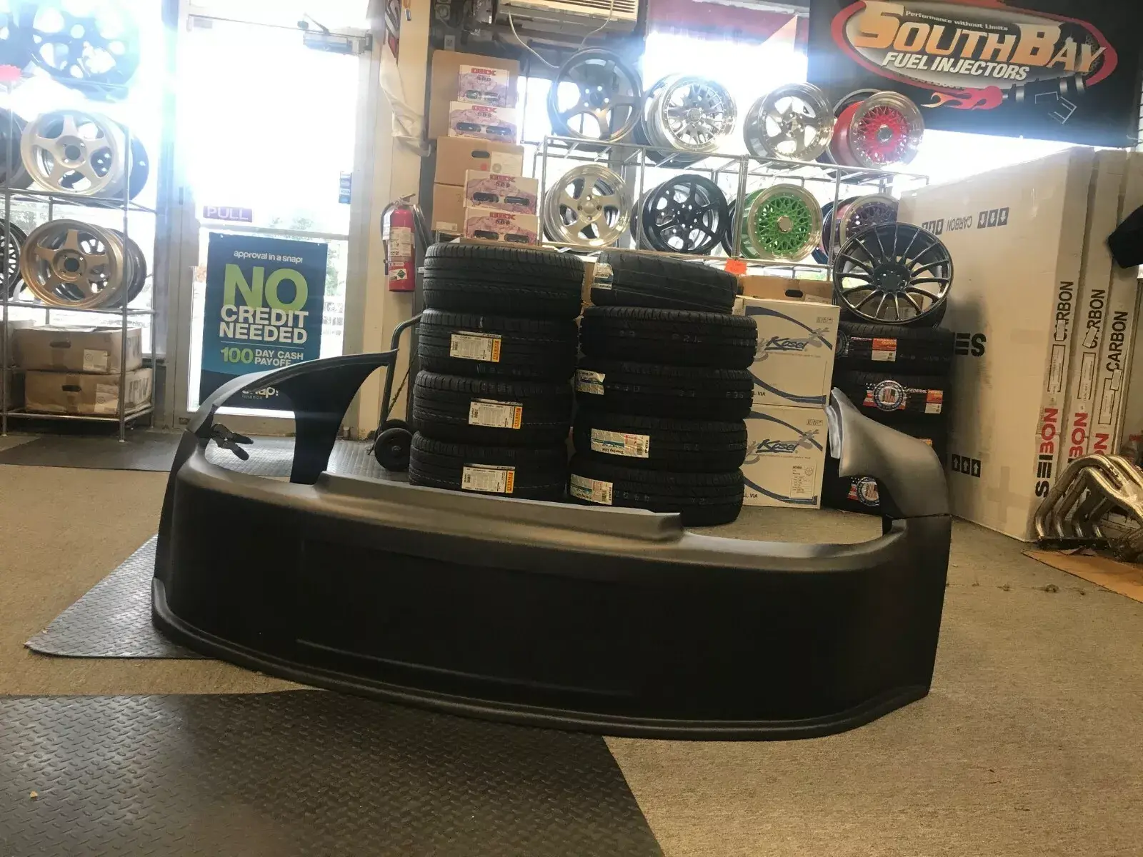 92-95 Civic 2/3dr Wide 3 piece Drag Racing Front end Bumper Fenders CLOSED