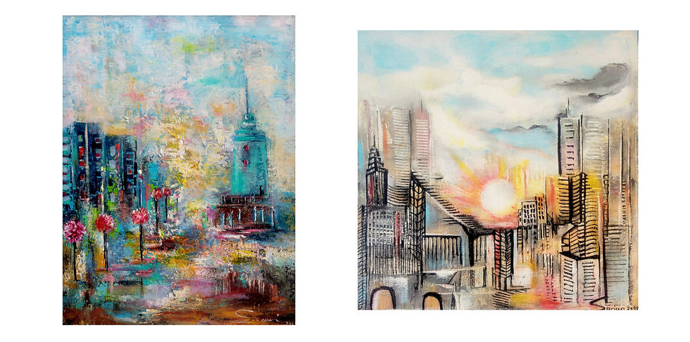 Walk After Rain (left) Sunrise (right) – Ani Sarian