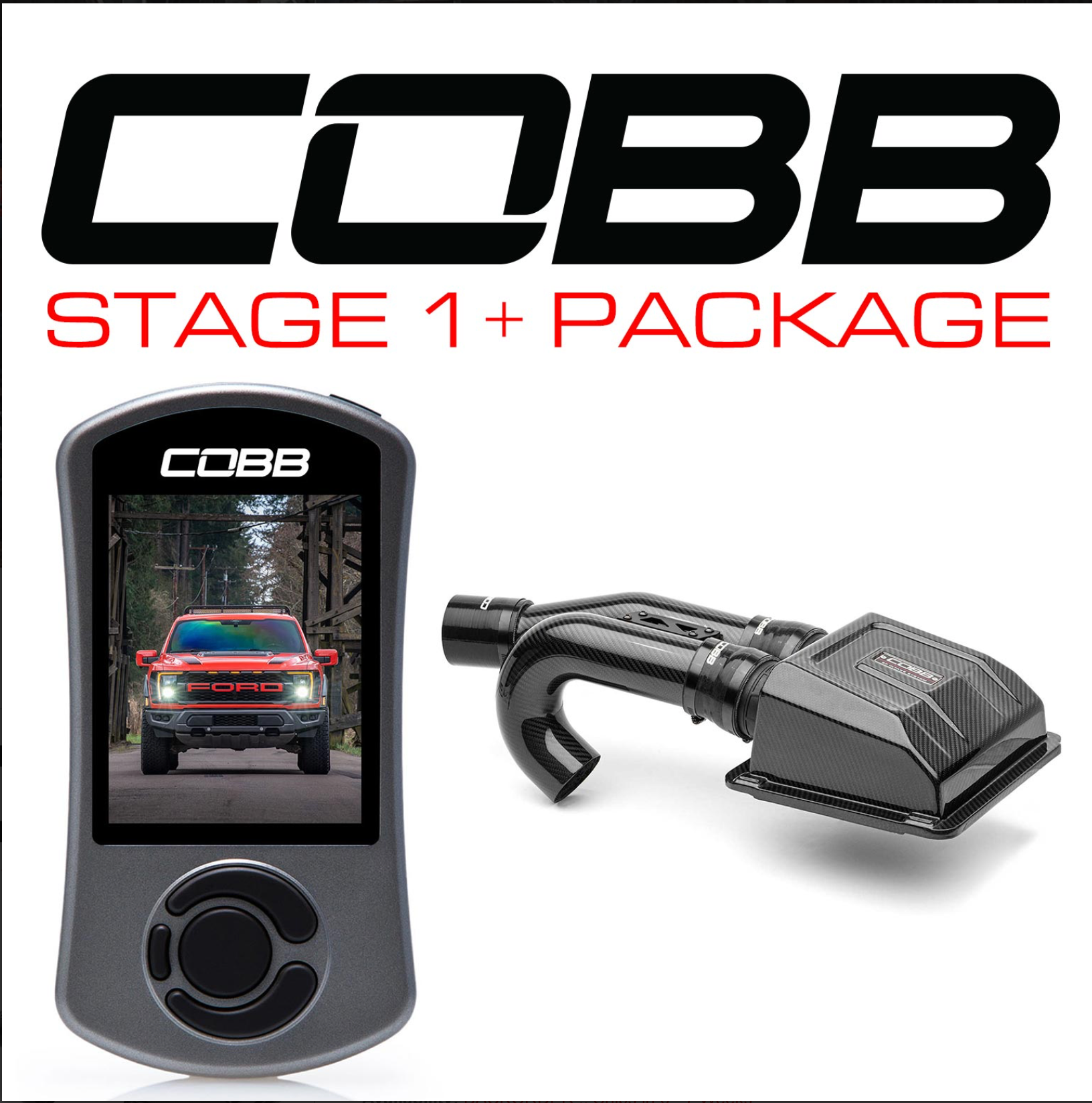 STAGE 1+PACKAGE 2021-2023 WITH TCM RAPTOR  W/REDLINE INTAKE