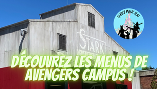 Menus Avengers Campus