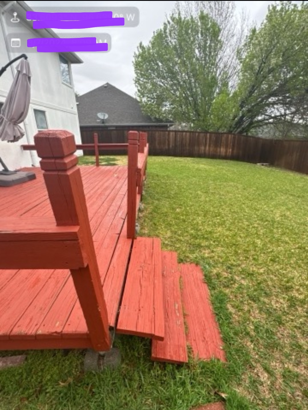 Pebblebrook deck post