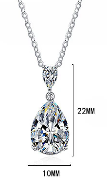 Miniaturbild: Tropfenohrhänger und Kette