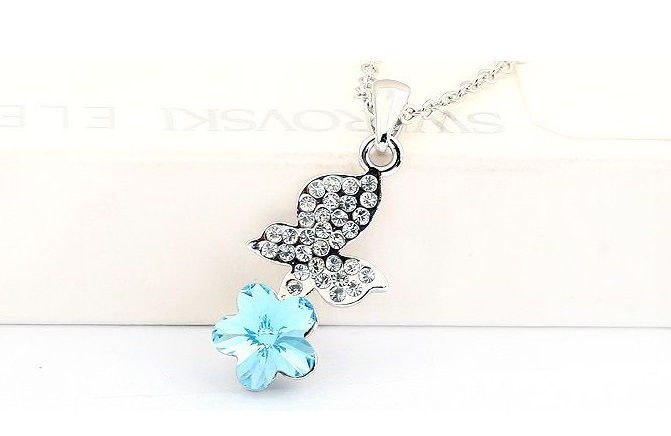 Miniaturbild: Kette mit Schmetterling und Blume