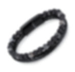 Herrenarmband Lava Steine und Leder