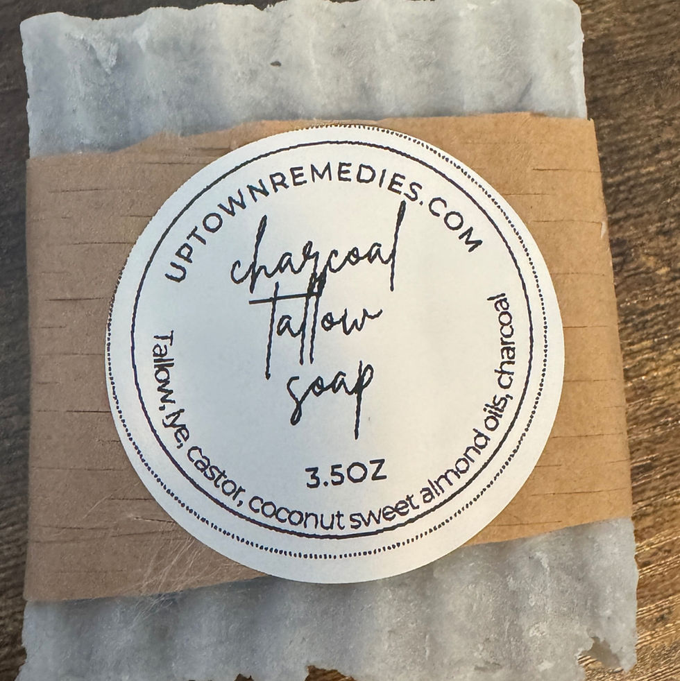 charcoal pure tallow soap