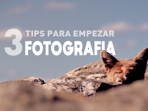 3 Tips para empezar fotografía