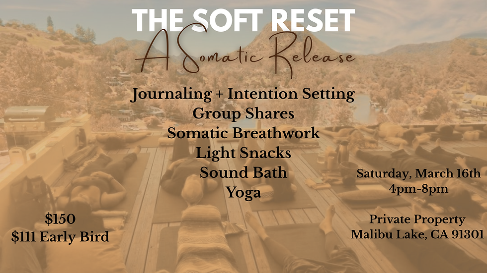 The Soft Reset: A Somatic Release