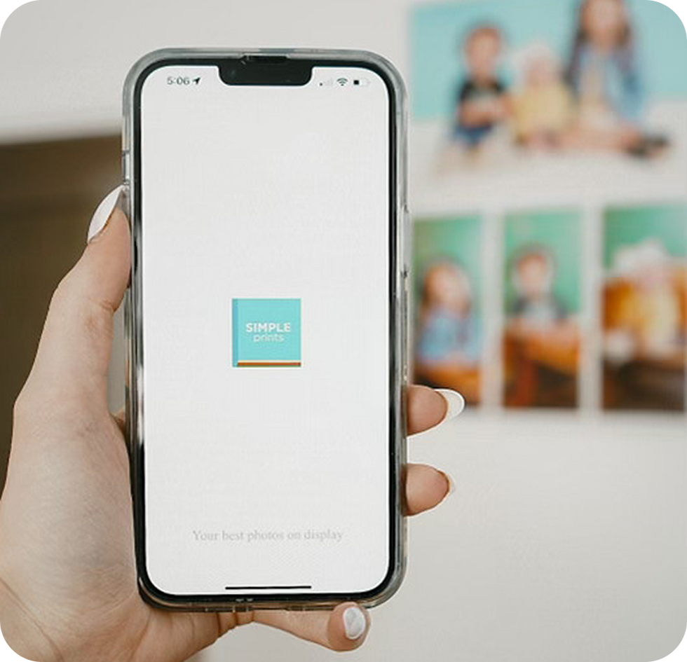 Simple Prints App Loading on Phone.png