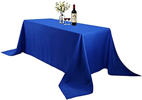 Cobalt Royal Blue Polyester Rectangular Tablecloth