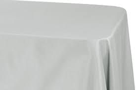 Gray Polyester Rectangular Tablecloth