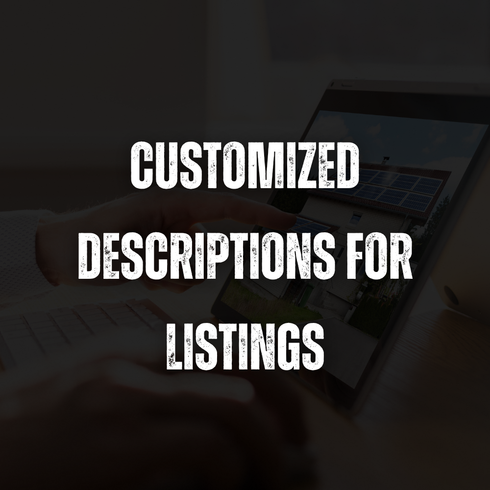 Customized Descriptions for Listings
