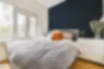 accent wall in the bedroom