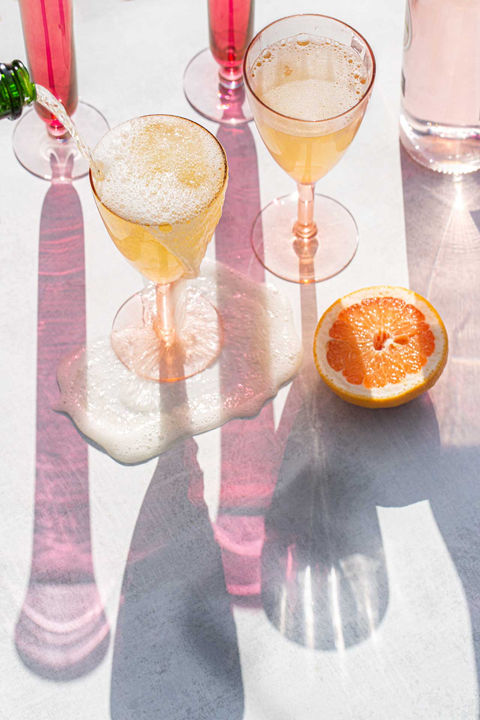 Lissa Hahn Cocktail Recipe Drink Project - Champaign and Grapefruit Cocktail
