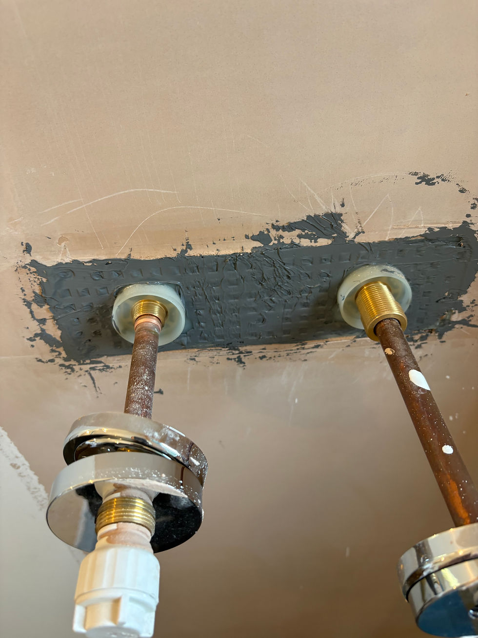 1st and 2nd fix plumbing  