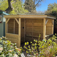 Corner gazebo
