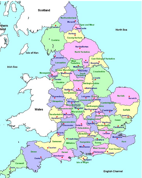 Map of the UK showing where we install our biulds