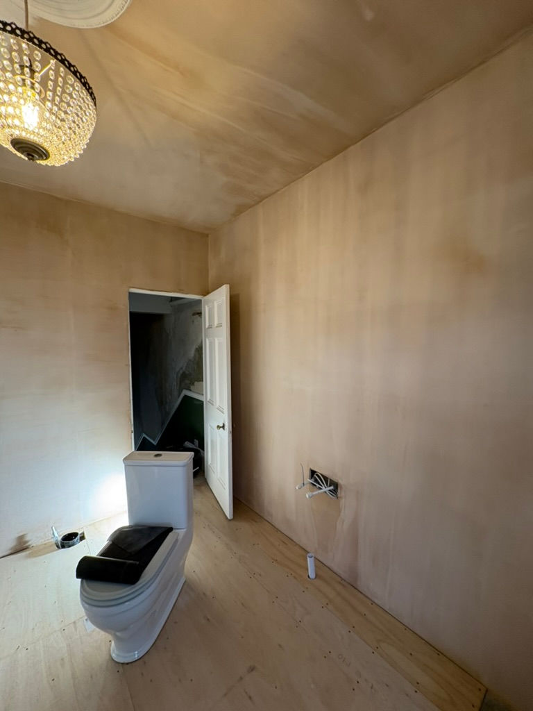 Plastered finish