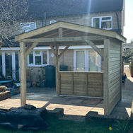 Apex gazebo for bbq area.