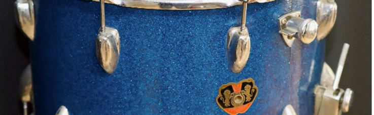 Lyra 10x14 Marching Snare - Blue Sparkle (1960s MIJ)