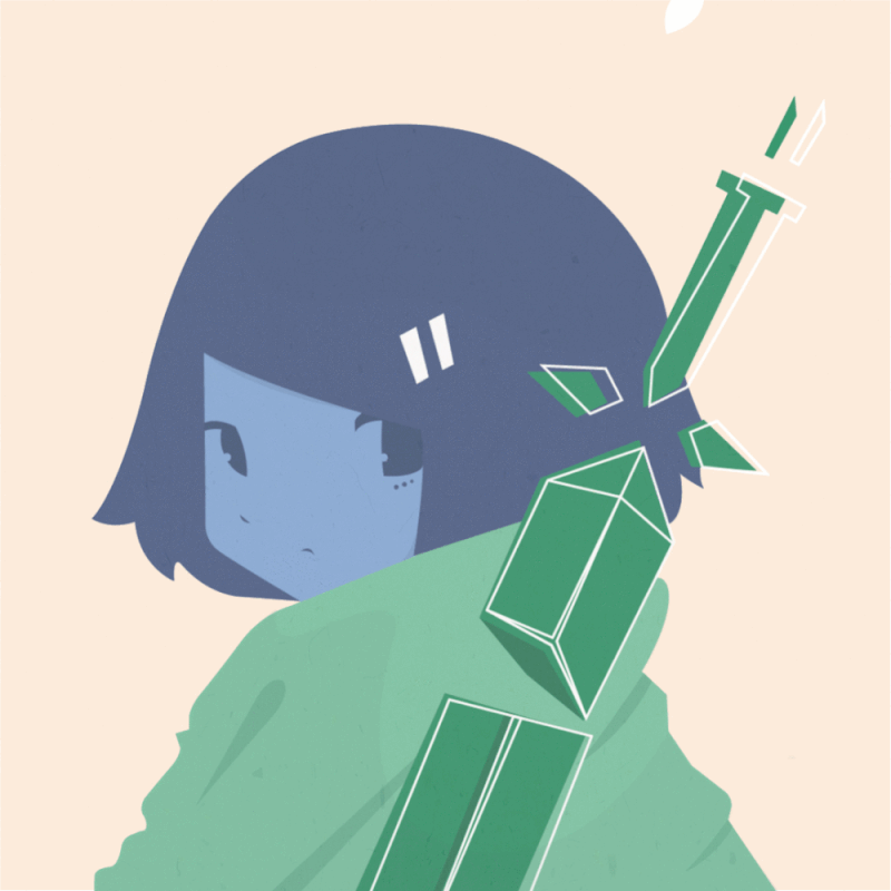 Chihiro of the Sword NFT artwork