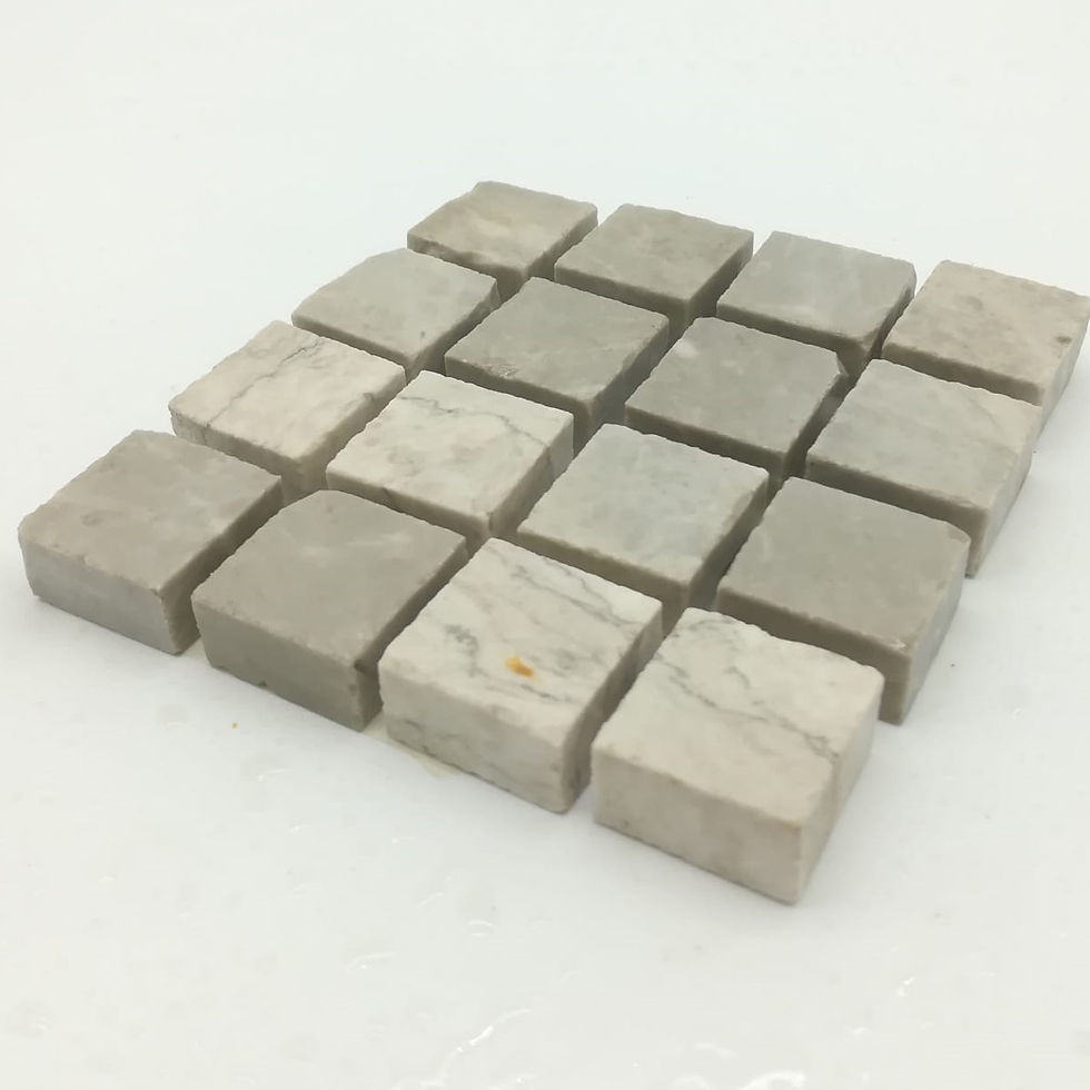 Tessere per mosaico grigio Alpino 2x2 kg. 1