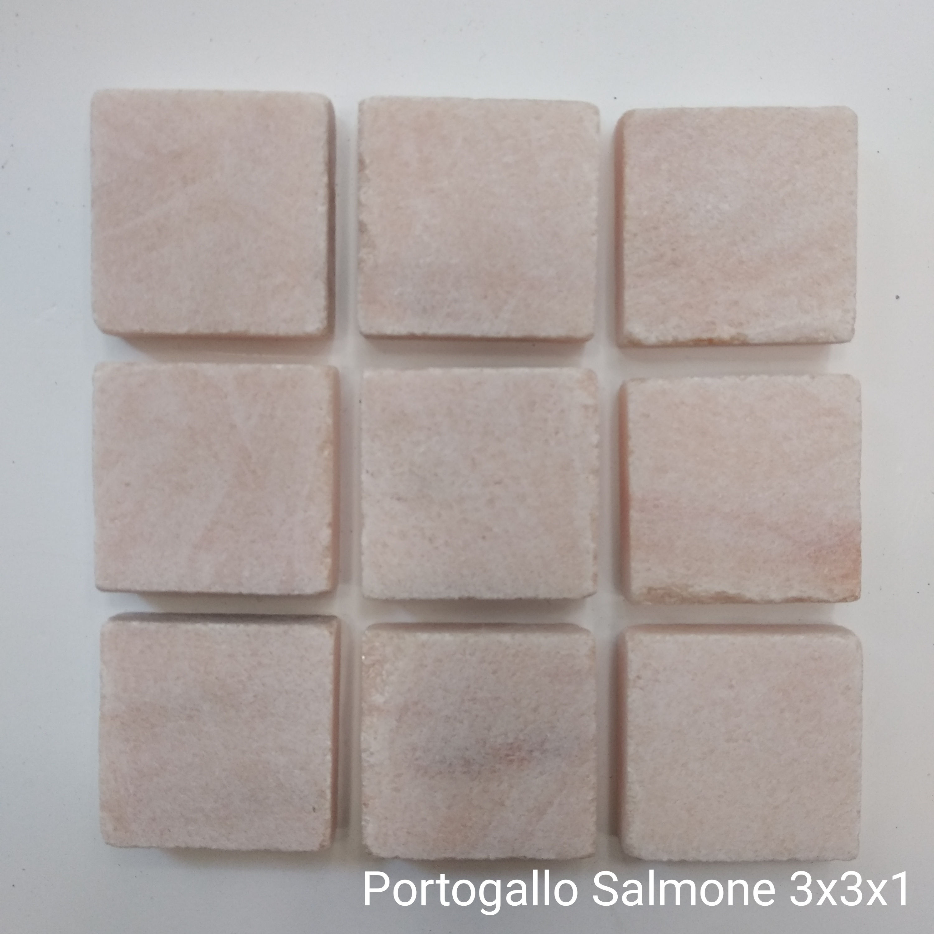 Rosa Portogallo Salmone 3x3x0.8 cm Segato