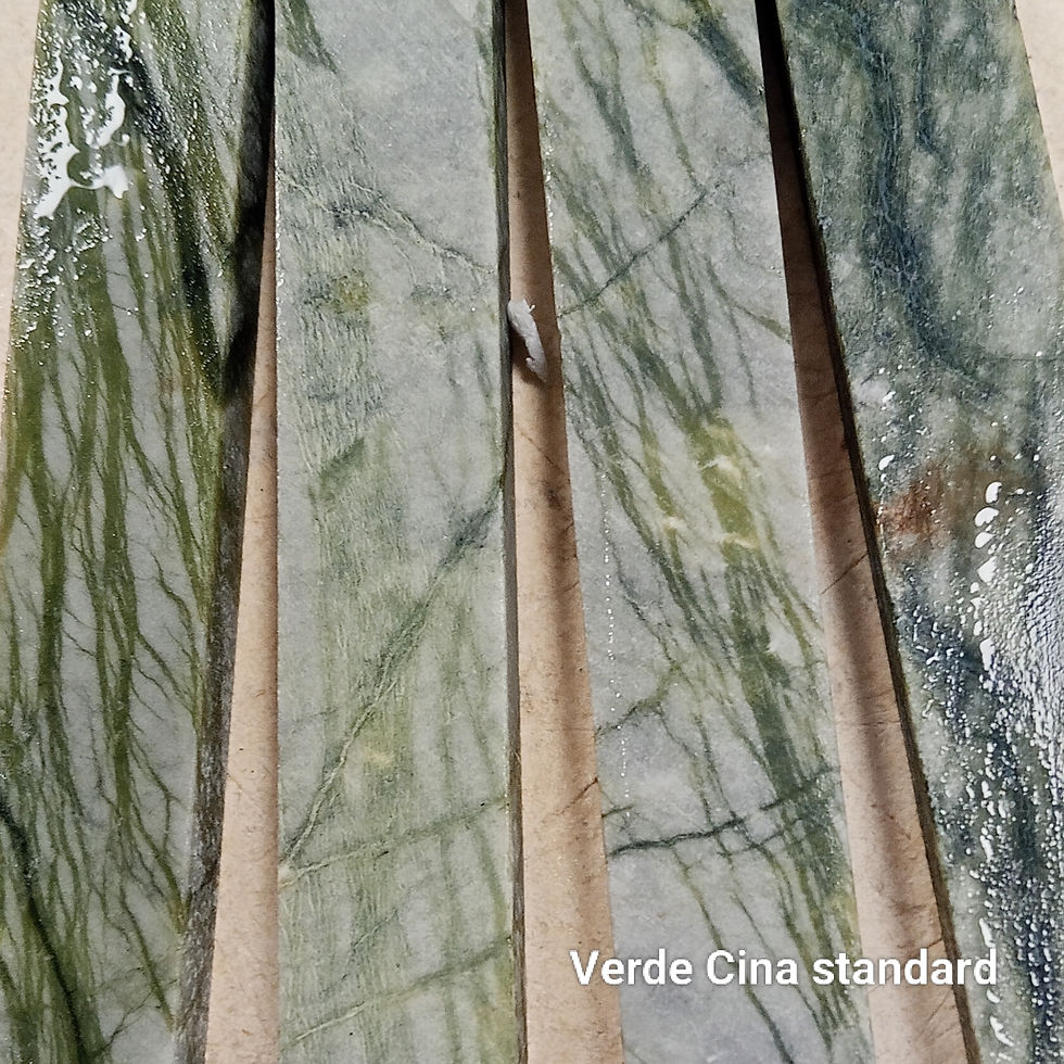 stecche di verde cina per mosaico