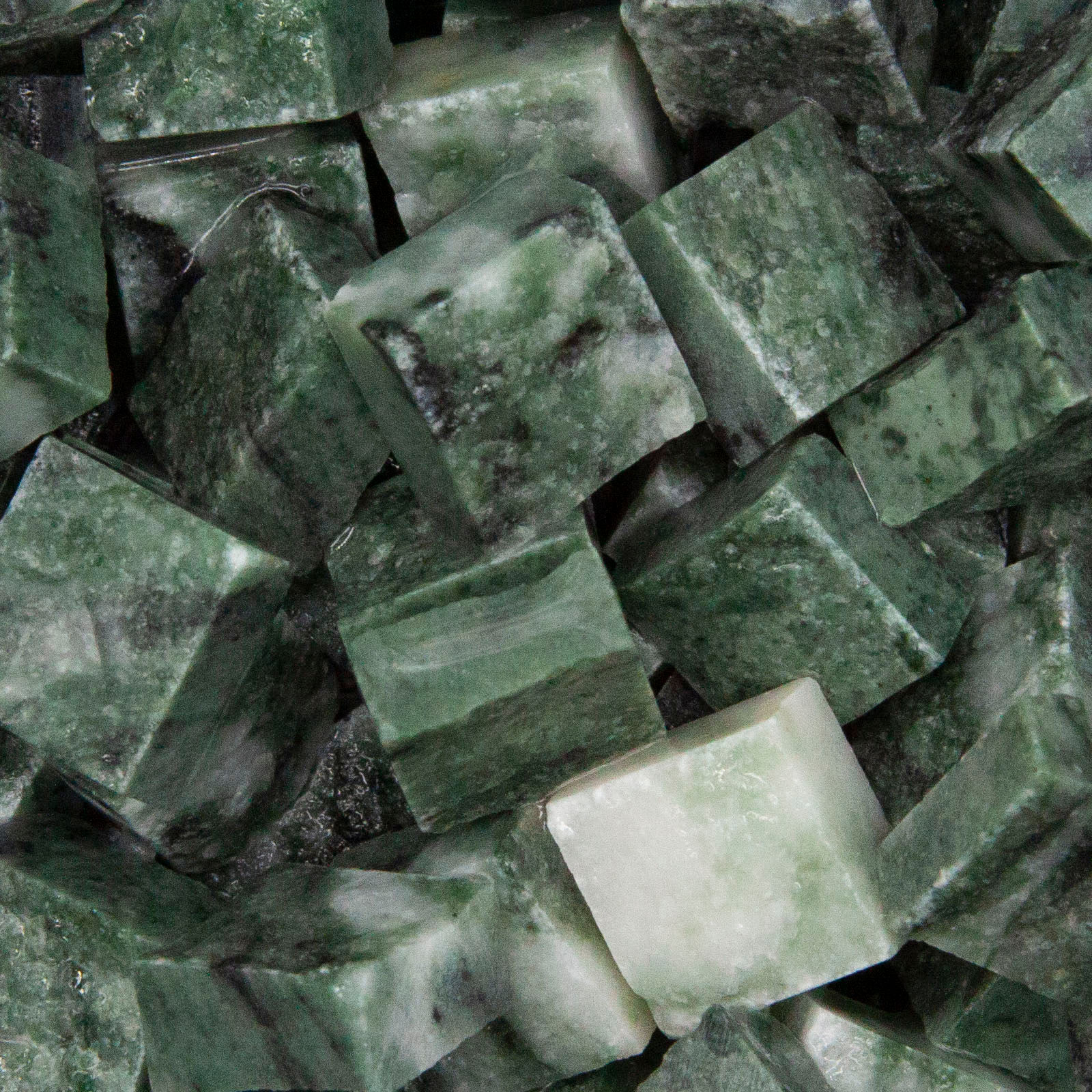 Tessere per mosaico Verde Guatemala 1x1x0,5 cm.