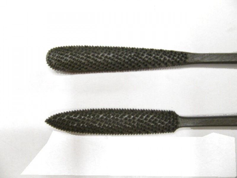 raspa in acciaio per scultura del legno