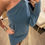 Thumbnail: Ibiza Dress - Petrol Blue Towelling 