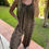 Thumbnail: The Mari Jumpsuit - Brown 