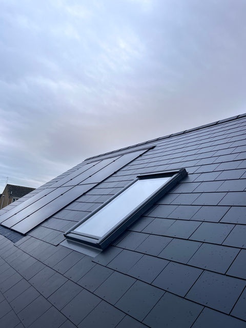 In roof solar PV installation in Dorset