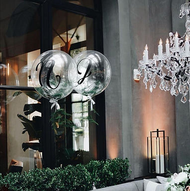 Ballons hélium mariage élégants