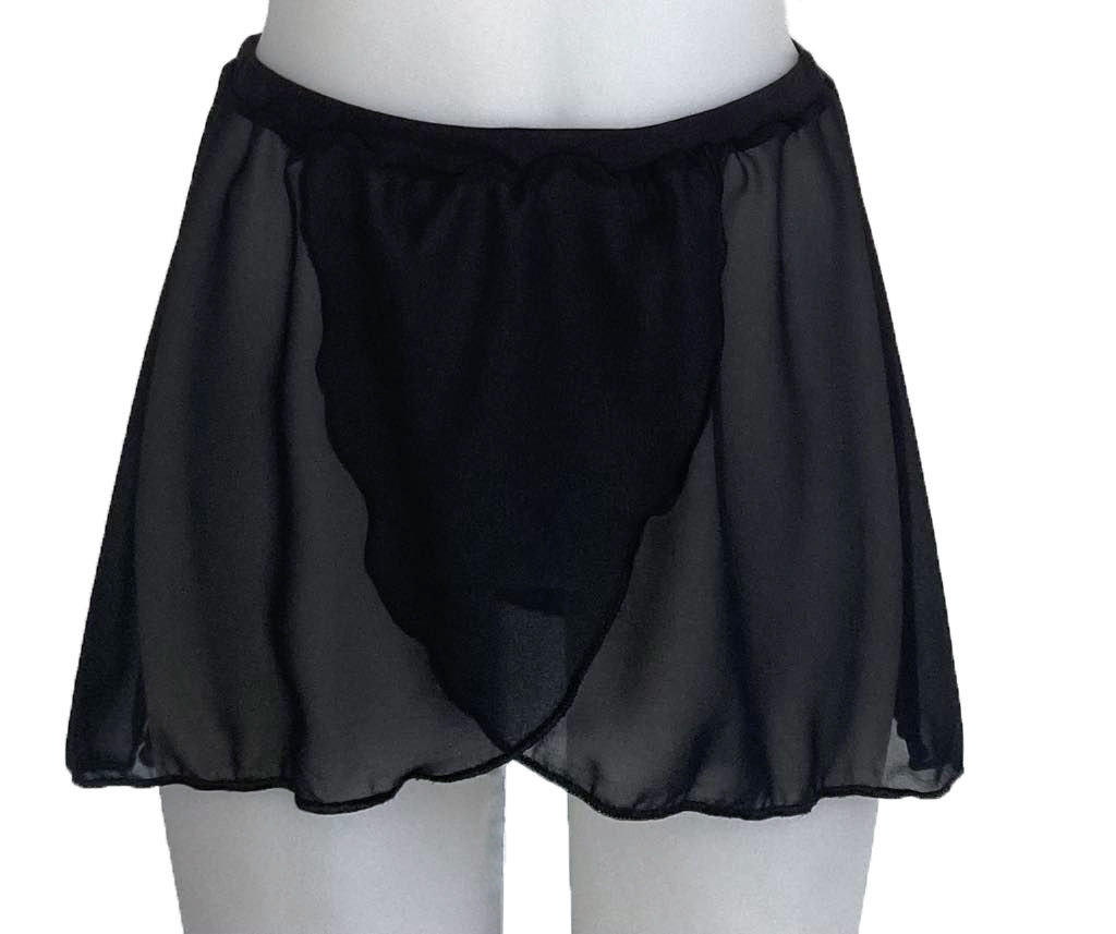 Gandolfi mock wrapover chiffon skirt