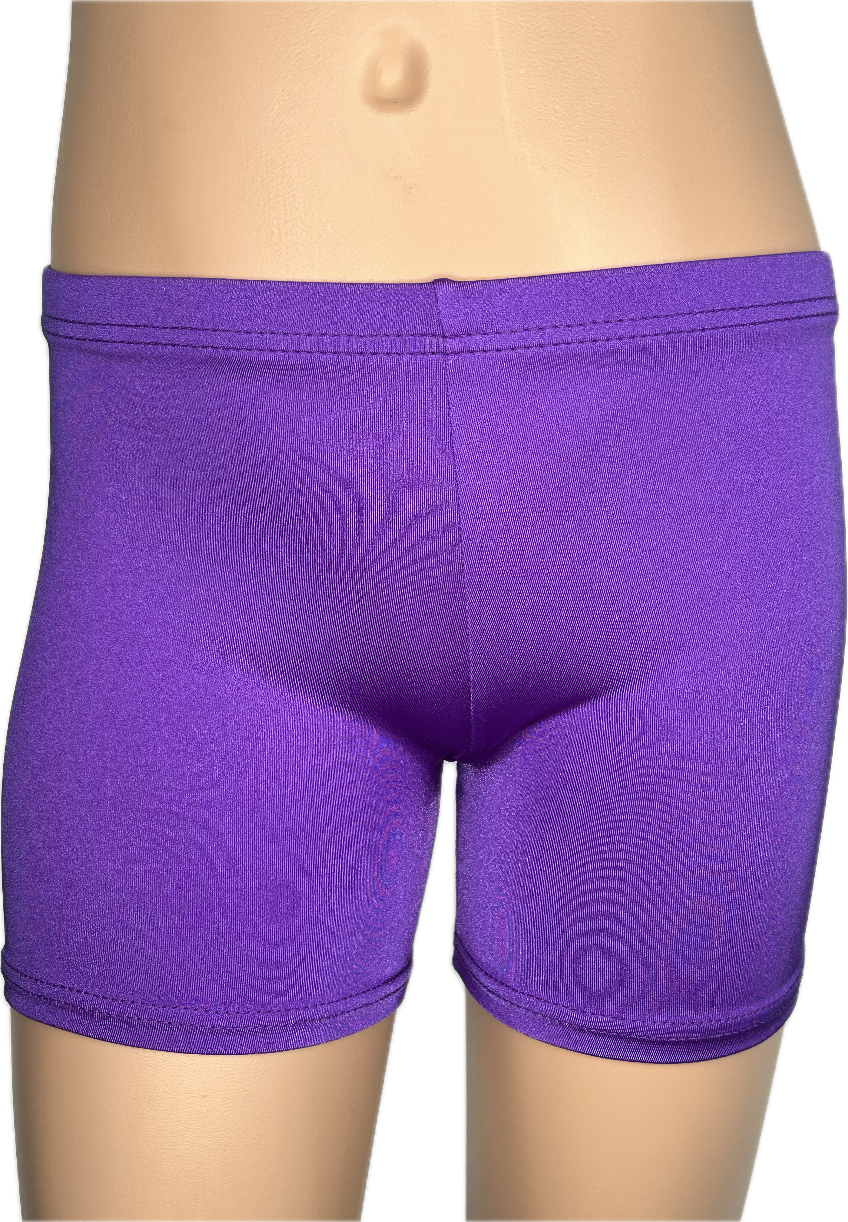 Gandolfi shiny lycra shorts in purple