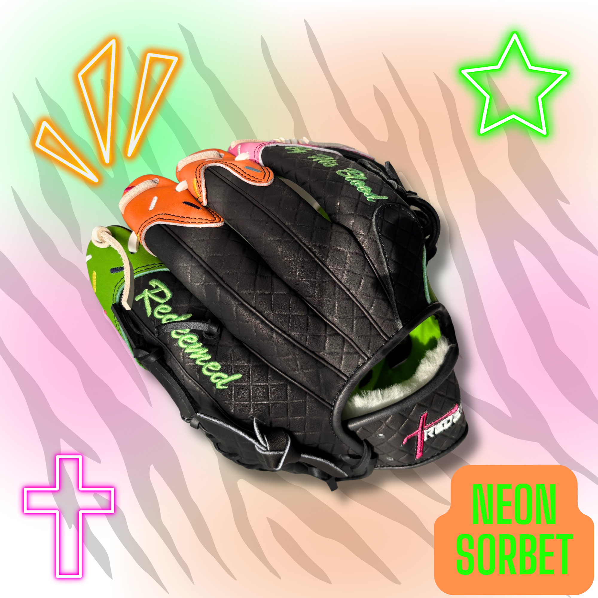 Neon Ice Cream Glove