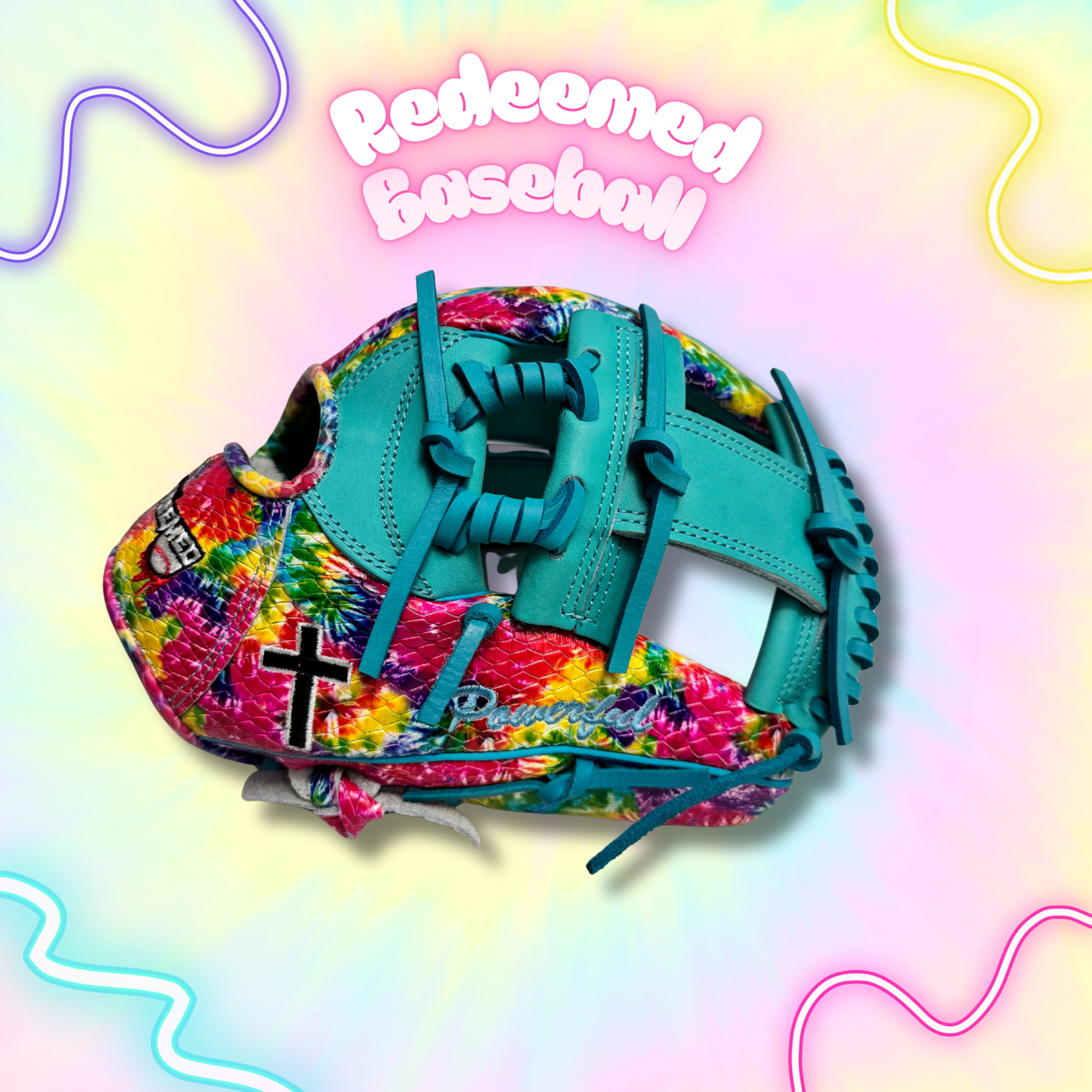 Rainbow Snake Skin Gladiator Glove