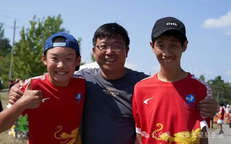 Caption: NorthStar founder Benny posing with the children