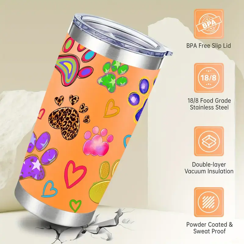 Thumbnail: 20oz Stainless Steel Tumbler with Lid
