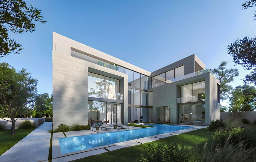 豪華智慧別墅社區全屋智能商業使用透天住辦大樓開箱