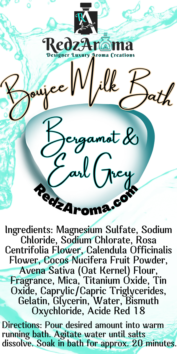 Thumbnail: Boujee Milk Bath Salts - Bergamot & Earl Grey 520g (18 oz)
