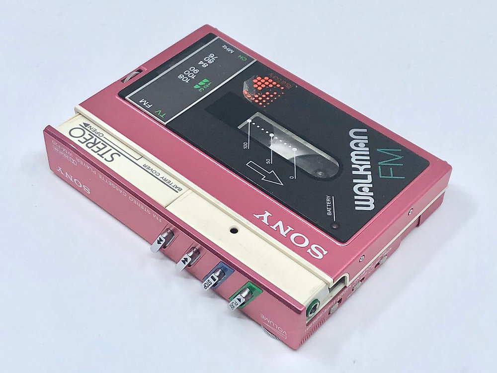 Sony Walkman WM-F20 Pink Portable Cassette Player with TV FM Radio